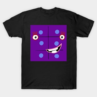 Number Block 6 Face Design T-Shirt